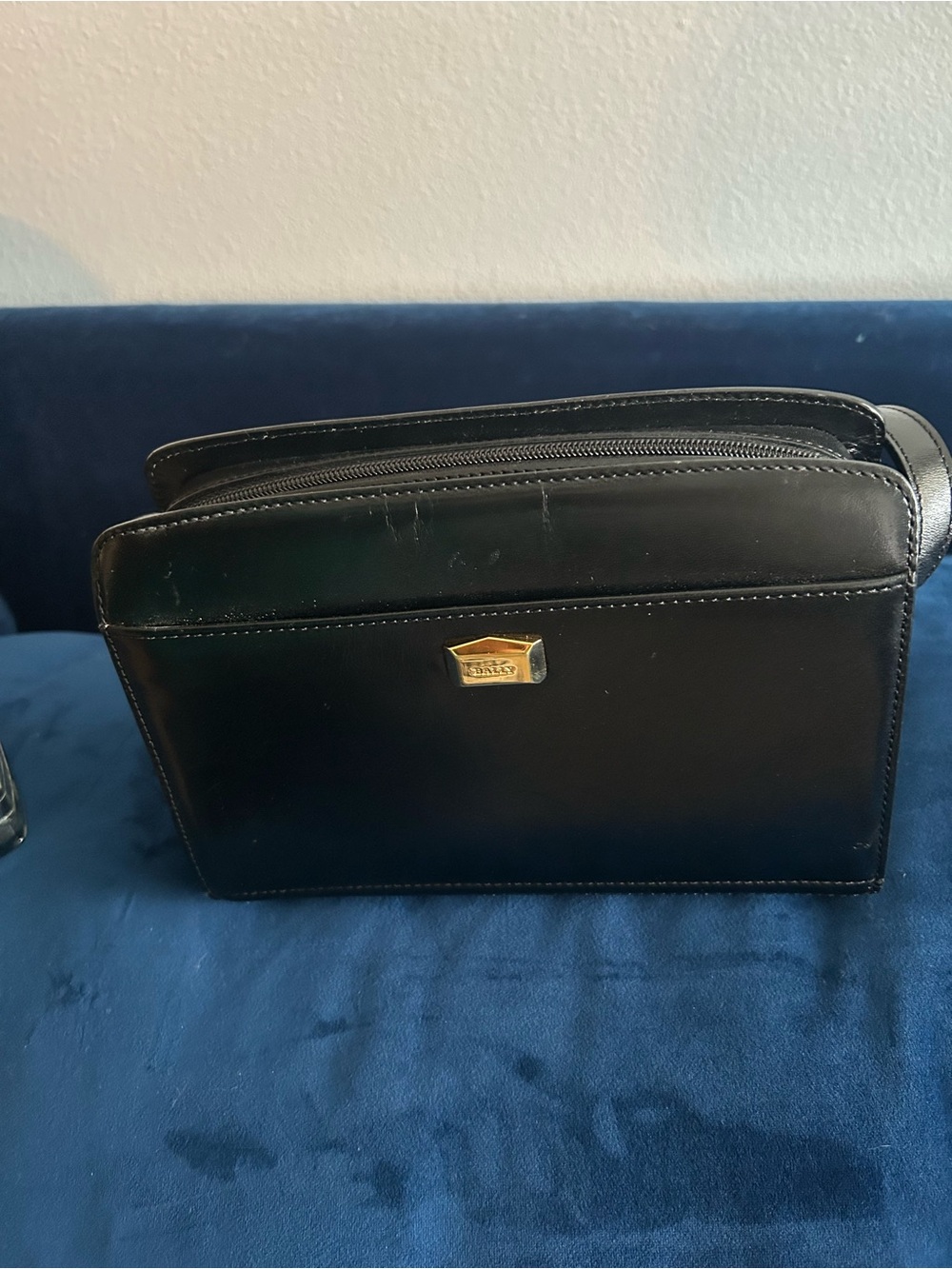 Bally Black Leather Crossbody Bag